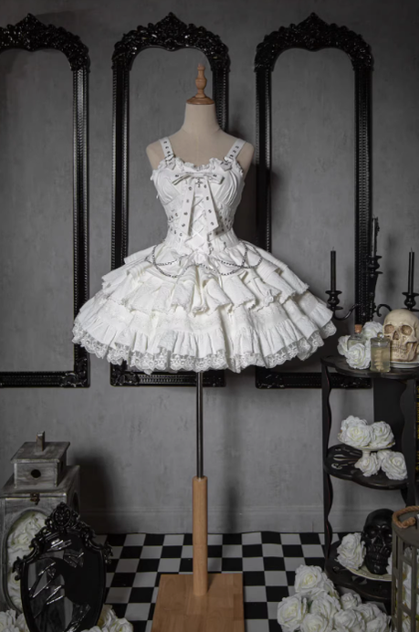 OCELOT - Contract Cross - Gothic Sweet Lolita Short Dress