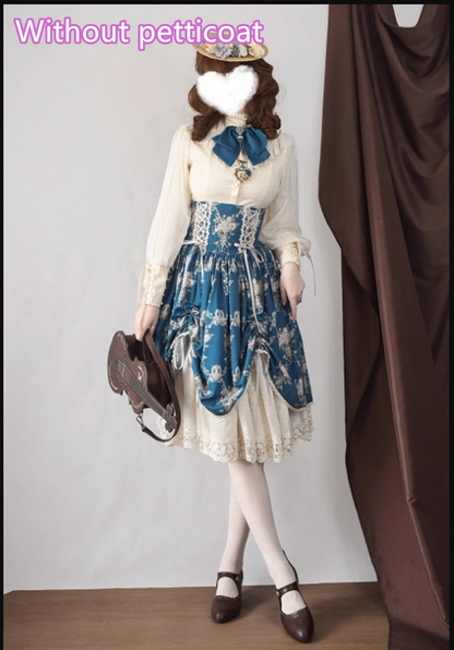 Miss Point - Customized Vintage Lolita Skirt Elegant Pullover Fishbone SK