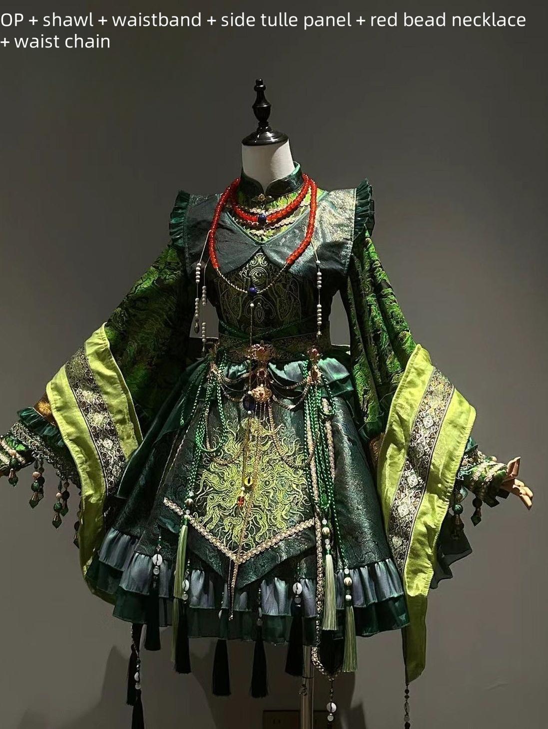 Your Highness - Baimu Ji - Gothic Lolita Dress Chinese Style OP with Terror Element