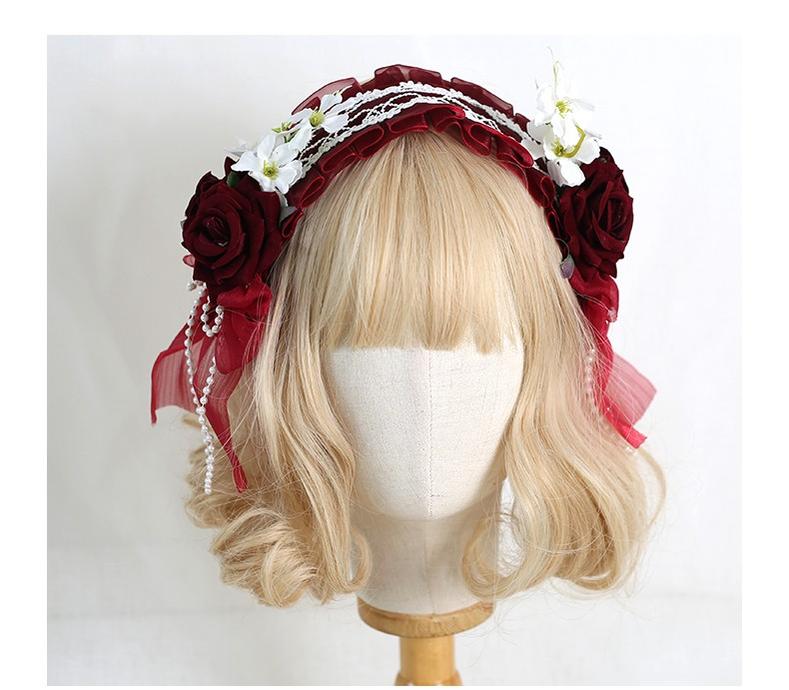 Xiaogui - Elegant Lolita Floral Lace Handmade Headband