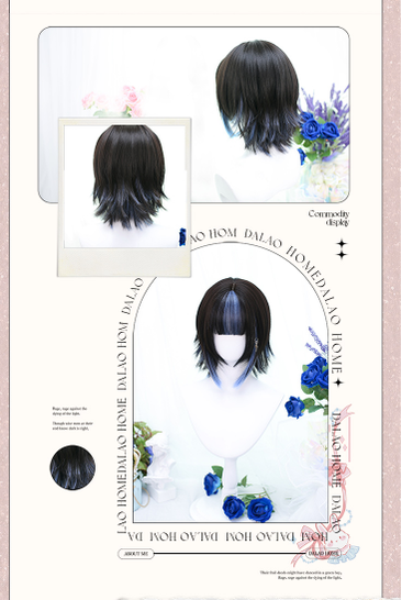 Dalao Home - Yeyu - Short Lolita Japanese Style Full Head Wig