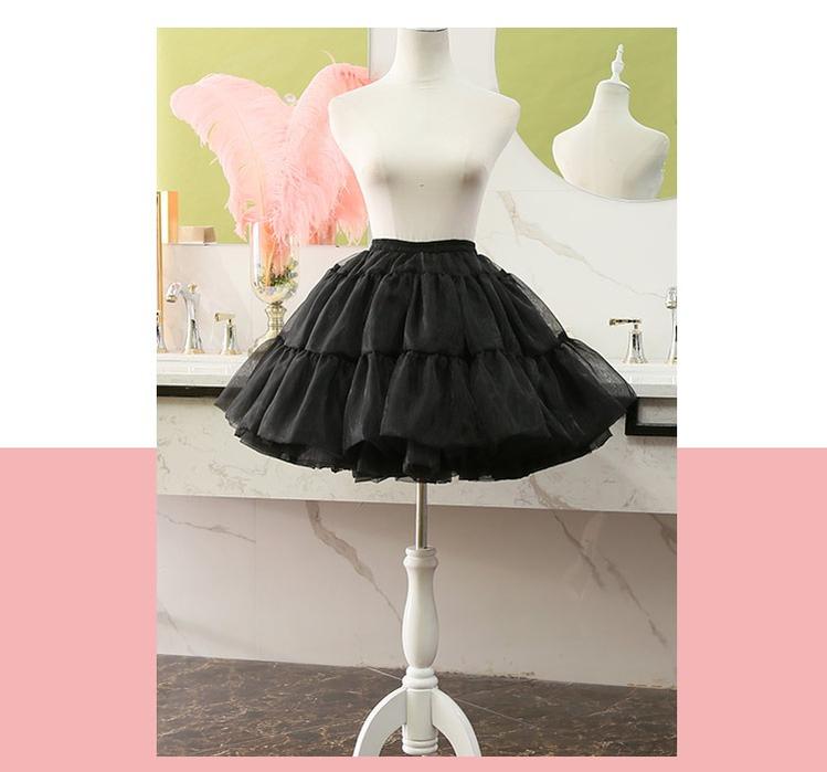 Manyiluo - Daily Lolita Yarn Pannier Hoopless Petticoat