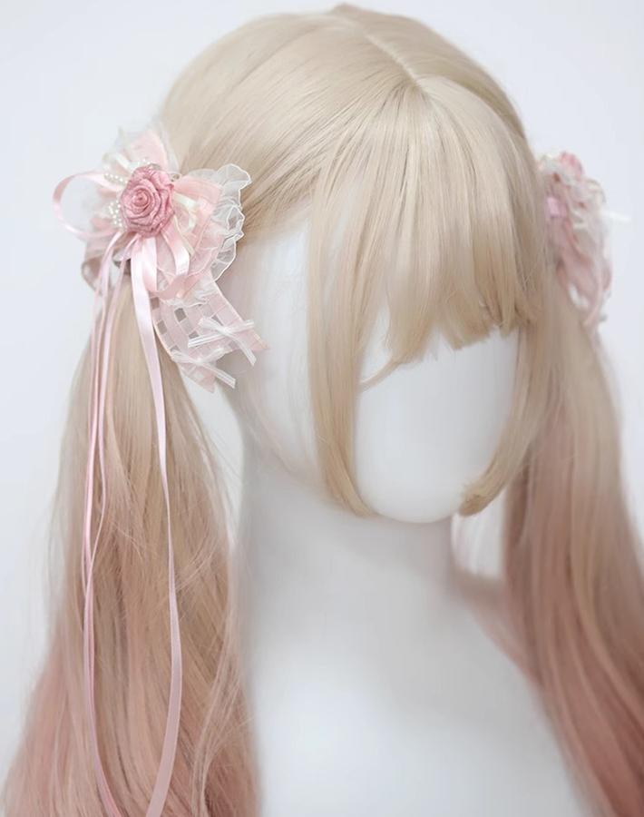 The Accessories' Story - Satin Ballet - Sweet Lolita Headdress Feather Bow