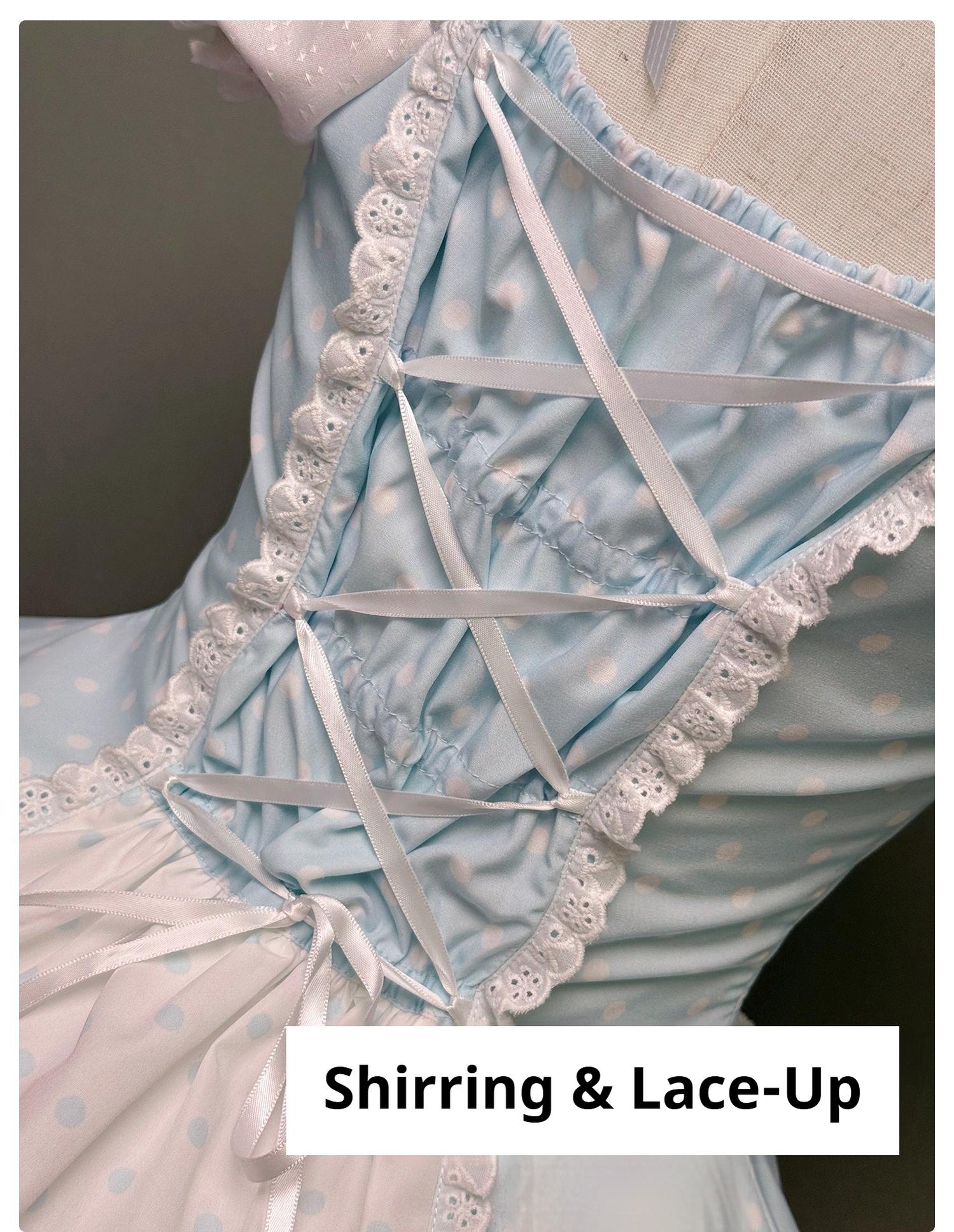 Alice Girl - Old School Polka Dots - Halter Neck Sweet Lolita OP Dress