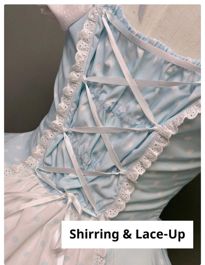 Alice Girl - Old School Polka Dots - Halter Neck Sweet Lolita OP Dress