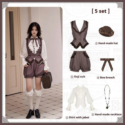 With PUJI - Ouji Lolita Shirt Bust-supporting JSK Dress