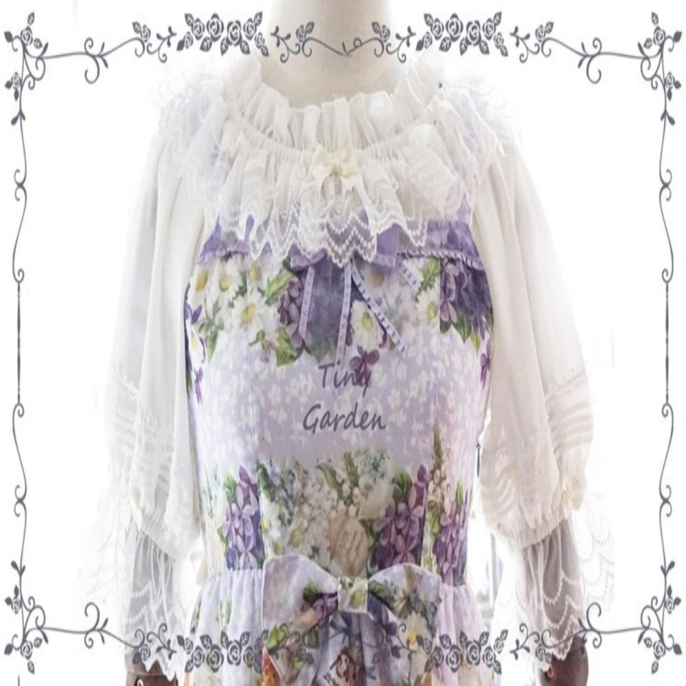Tiny Garden - Retro Summer Chiffon Lolita Shirt