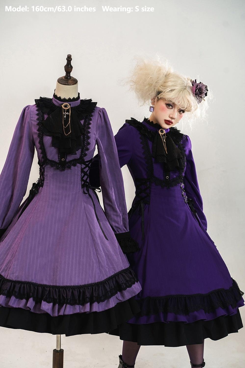 Miss Point - Perintz Manor - Gothic Lolita OP Long Sleeve Retro Lolita Dress