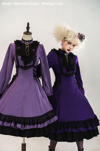 Miss Point - Perintz Manor - Gothic Lolita OP Long Sleeve Retro Lolita Dress