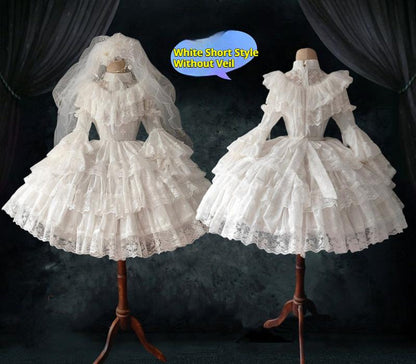 Teddy Bear - Halloween Gothic Wedding Lolita OP Dress