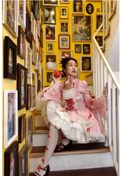 Lace Garden - Maiden Berry - Classic Pink Lolita OP Dress