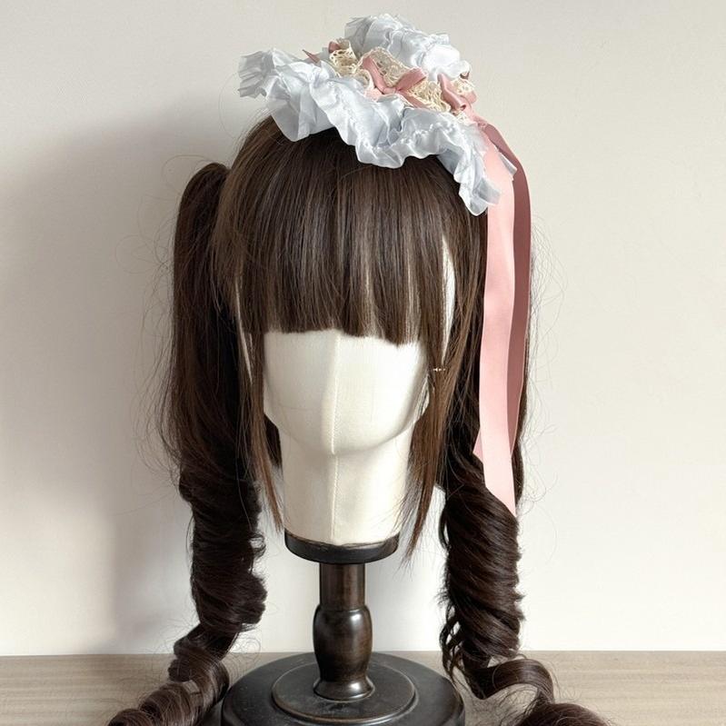 MAID - Spring of Mist - Sweet Lolita Bow Hairclip Bowler Hat KC