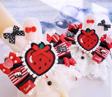 Sweetheart Endless - Sweet Lolita Lace Rabbit Ears Cuffs Multicolor