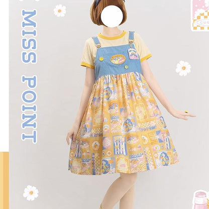 Miss Point - Daisy Lemon - Kawaii Lolita Lemon Print JSK Customized