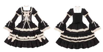 With PUJI - Chapter Seven - Spring Cotton Lolita OP Dress Doll-Like Dress