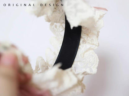 The Accessories' Story - Satin Ballet - Sweet Lolita Headdress Feather Bow