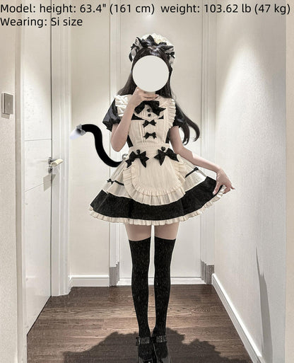 Hawthorn Berries - Maidette - Halloween Maid Lolita Apron OP Dress