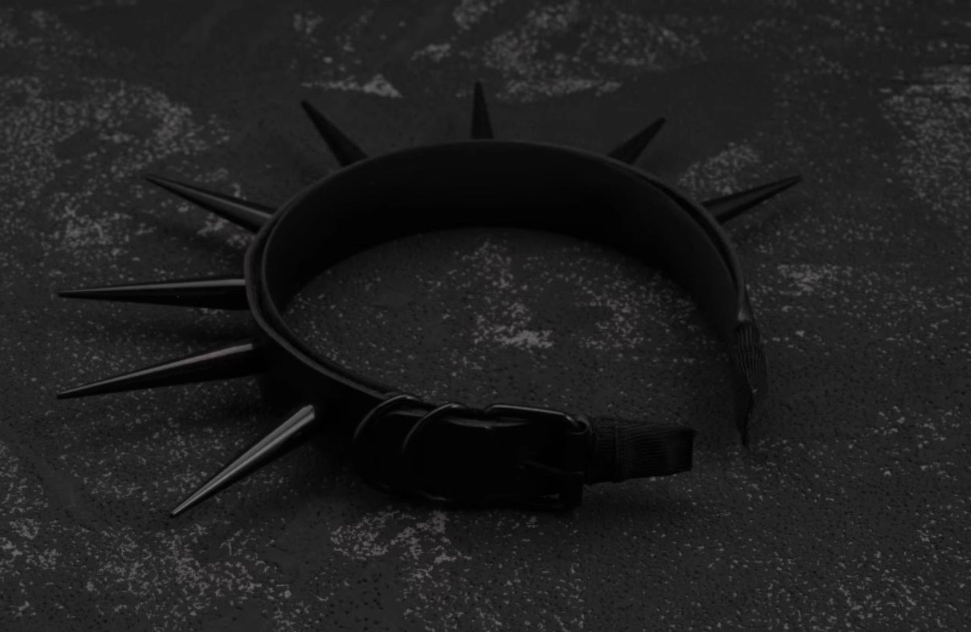 Strange Sugar - Punk Gothic Lolita KC Faux Leather Rivet Hair Accessories