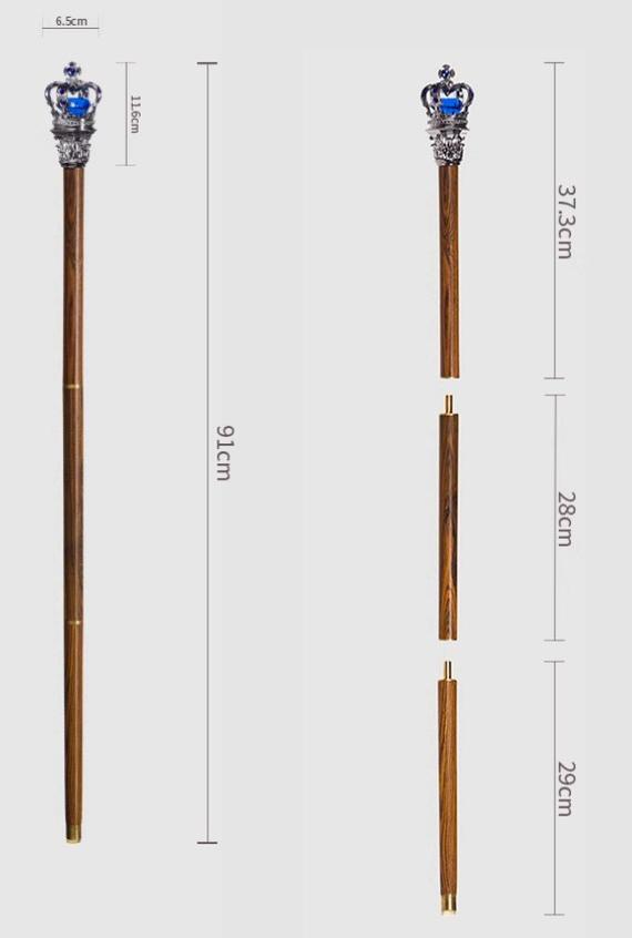 Youpairui - Lolita Cane And Crown Accessory