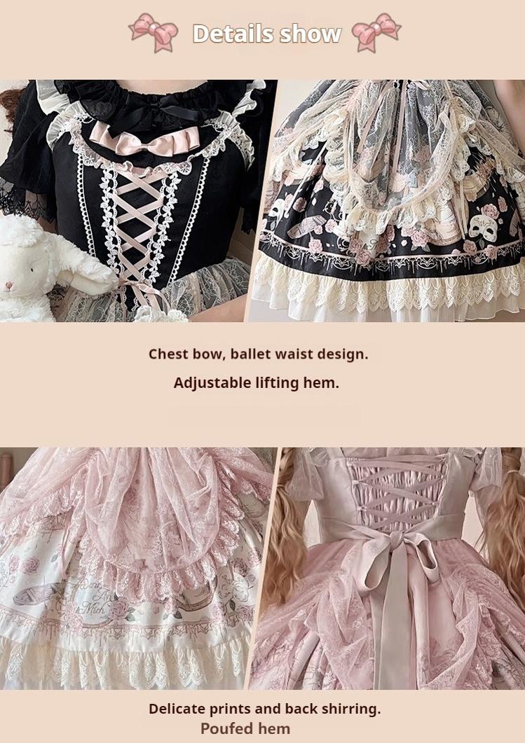Sweet Date - Wedding Lolita Dress Bridal Elegant Retro JSK Daily Lolita Shirt