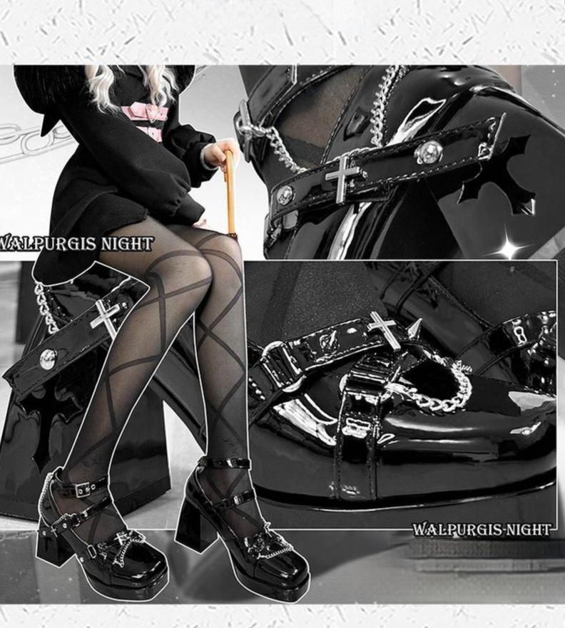 Witch's Night - Punk Lolita Heels Y2K Elegant Lolita Shoes