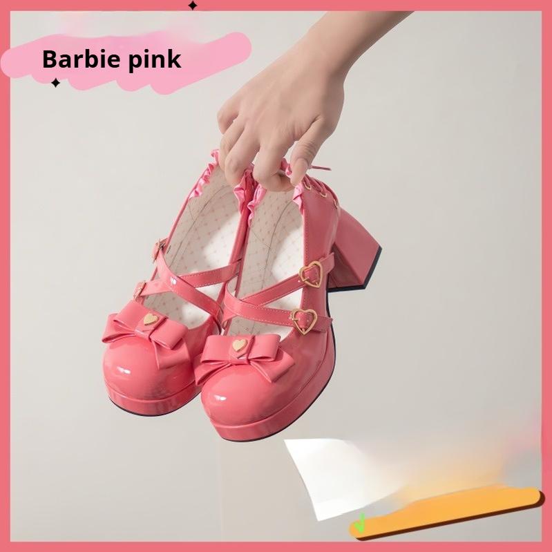 Milk Bun Bunny - Sweet Lolita High Heel Bow Princess Lolita Shoes