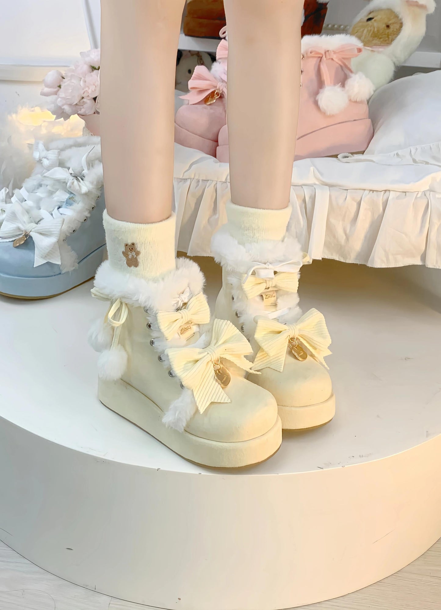Aimee - Warm - Winter Sweet Lolita Snow Boots Thick Sole Fleece Shoes