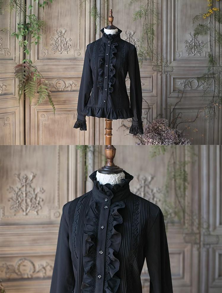 Sweet Dreamer - Elegant Ouji Lolita Blouse Long Sleeve Prince Lolita Shirt