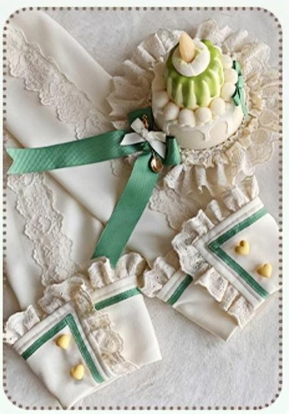 Sakurahime - Berry Bubble - Kawaii Lolita OP Tiered Ruffles Apron Lolita Dress