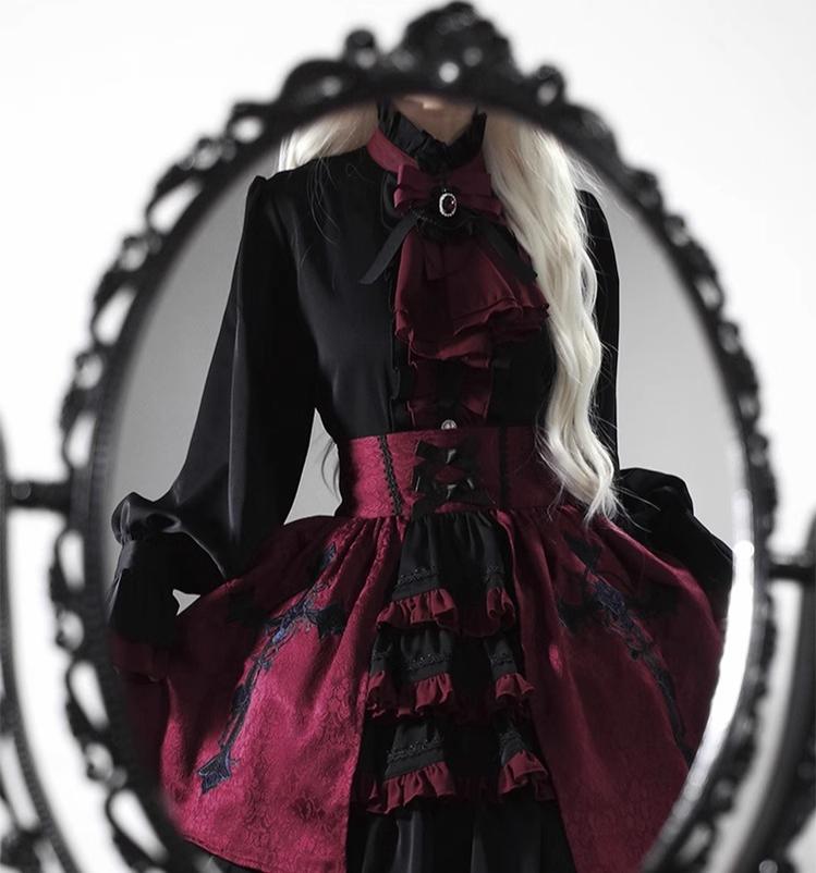 CastleToo - Evil Twins - Ouji Lolita Vest Shorts Skirt Set