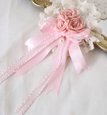 Xiaogui - Mood Limited Pink - Kawaii Lolita Lace Headdress Accessories