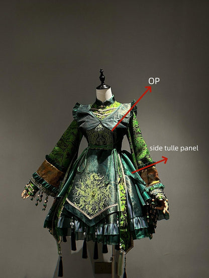 Your Highness - Baimu Ji - Gothic Lolita Dress Chinese Style OP with Terror Element