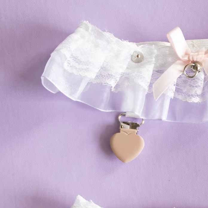 Day Dream - Sweet Lolita Lace Gater Stockings Clips Multicolors