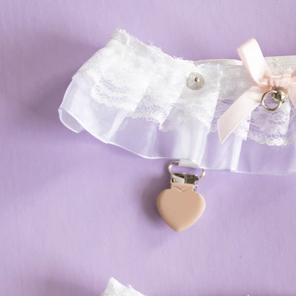 Day Dream - Sweet Lolita Lace Gater Stockings Clips Multicolors