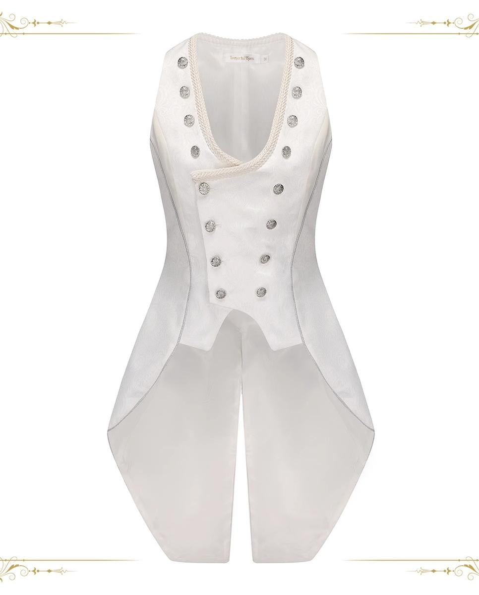 Immortal Thorn - Subtle Prejudice - Ouji Lolita Long Coat Hight-Low Hem with a Back Bow