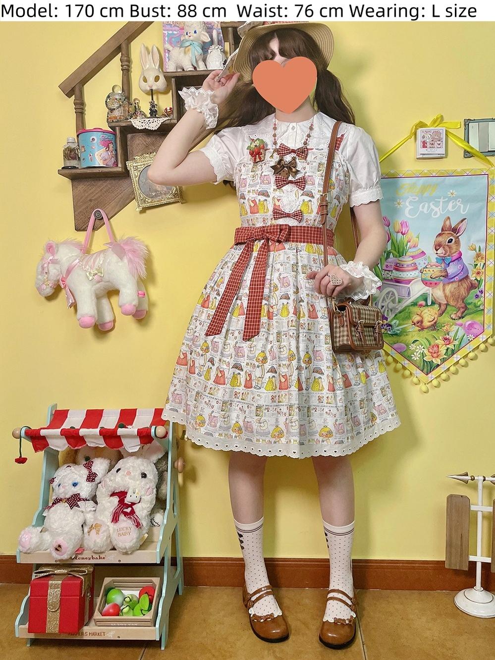Miss Cube - Dress Up Dolls - Summer Kawaii Lolita JSK Dress Customized Size