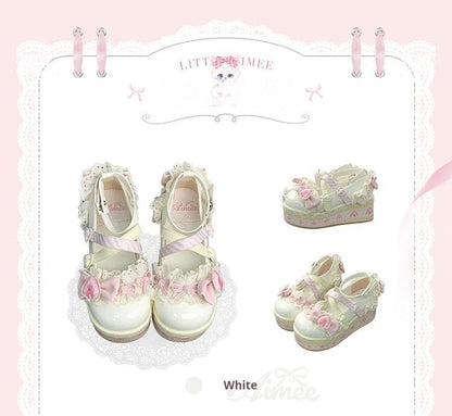 Aimee - Strawberry Limited - Sweet Lolita Platform Shoes Girlish Shoes