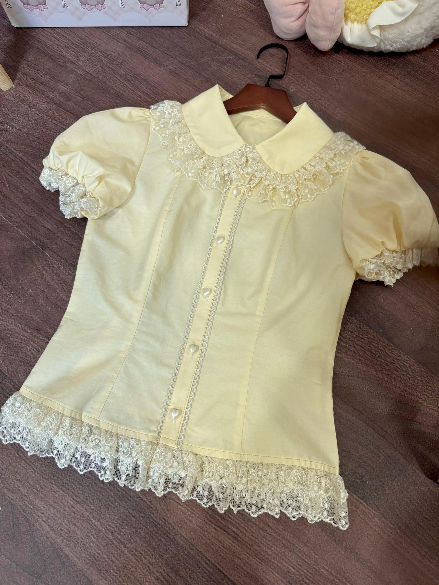 DreamWhale - Showa Dessert Showcase - Kawaii Lolita Dress Suit Pudding-Inspired JSK/Salopette