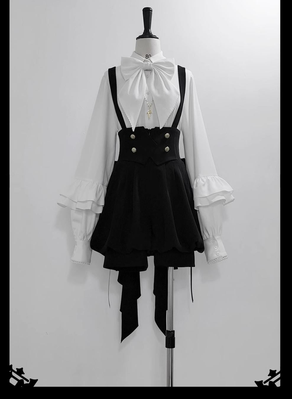 Princess Chronicles - Doll - Retro Lolita Cross Necklace Elegant Pearl Accessory