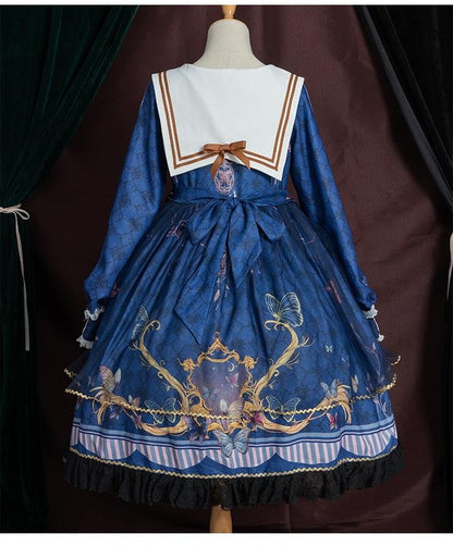 OCELOT - Classic Lolita OP Sailor Collar Elegant Lolita Dress