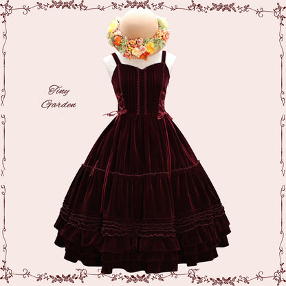 Tiny Garden - Garden Dance 2.0 - Elegant Lolita JSK Dress, Side Lace-Up