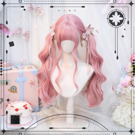 Dalao Home - Sweet Lolita Wig Double Ponytails Long Wavy Wig