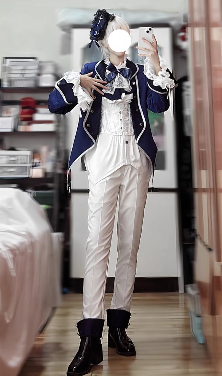 CastleToo - Coffin of Pilgrimage - Medieval European Ouji Lolita Shirt & Pants Suit