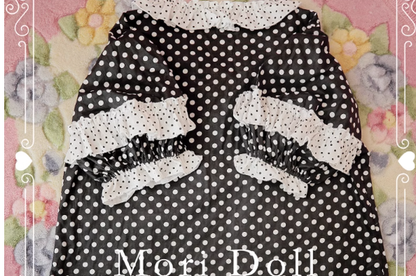 Mori Doll - Strawberry Jam - Sweet Dot Print Short Sleeve Shirt Multicolors