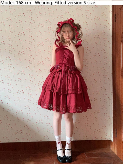 Miss Point - Forest Waltz - Cotton Lolita Camisole Embroidered Cami Top