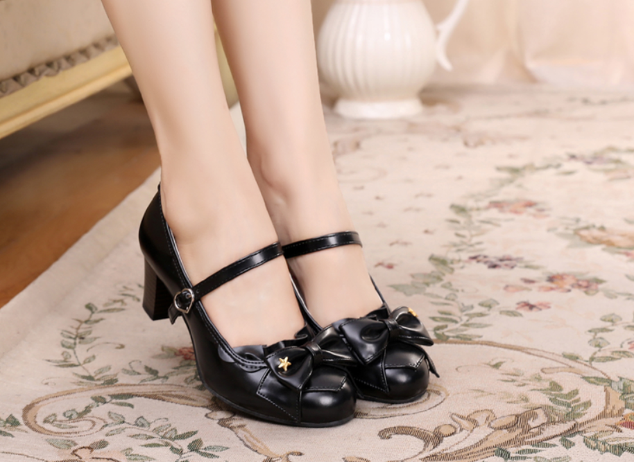 Sosic - Ode to Luan - Sweet Lolita High Heel Bow Shoes