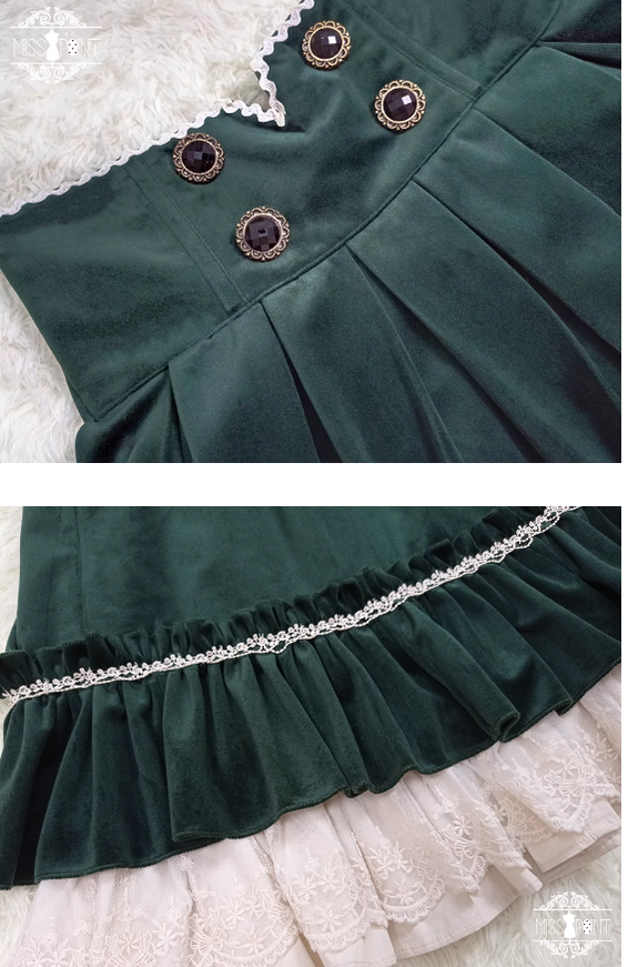 Miss Point - Rose Doll - Elegant Lolita Skirt High Waist Fishbone SK