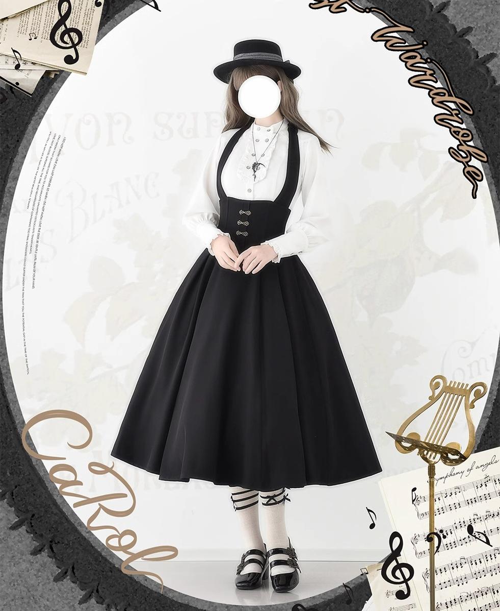 Forest Wardrobe - Vintage Lolita Fishbone Halter SK, Autumn Jacket