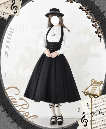 Forest Wardrobe - Vintage Lolita Fishbone Halter SK, Autumn Jacket