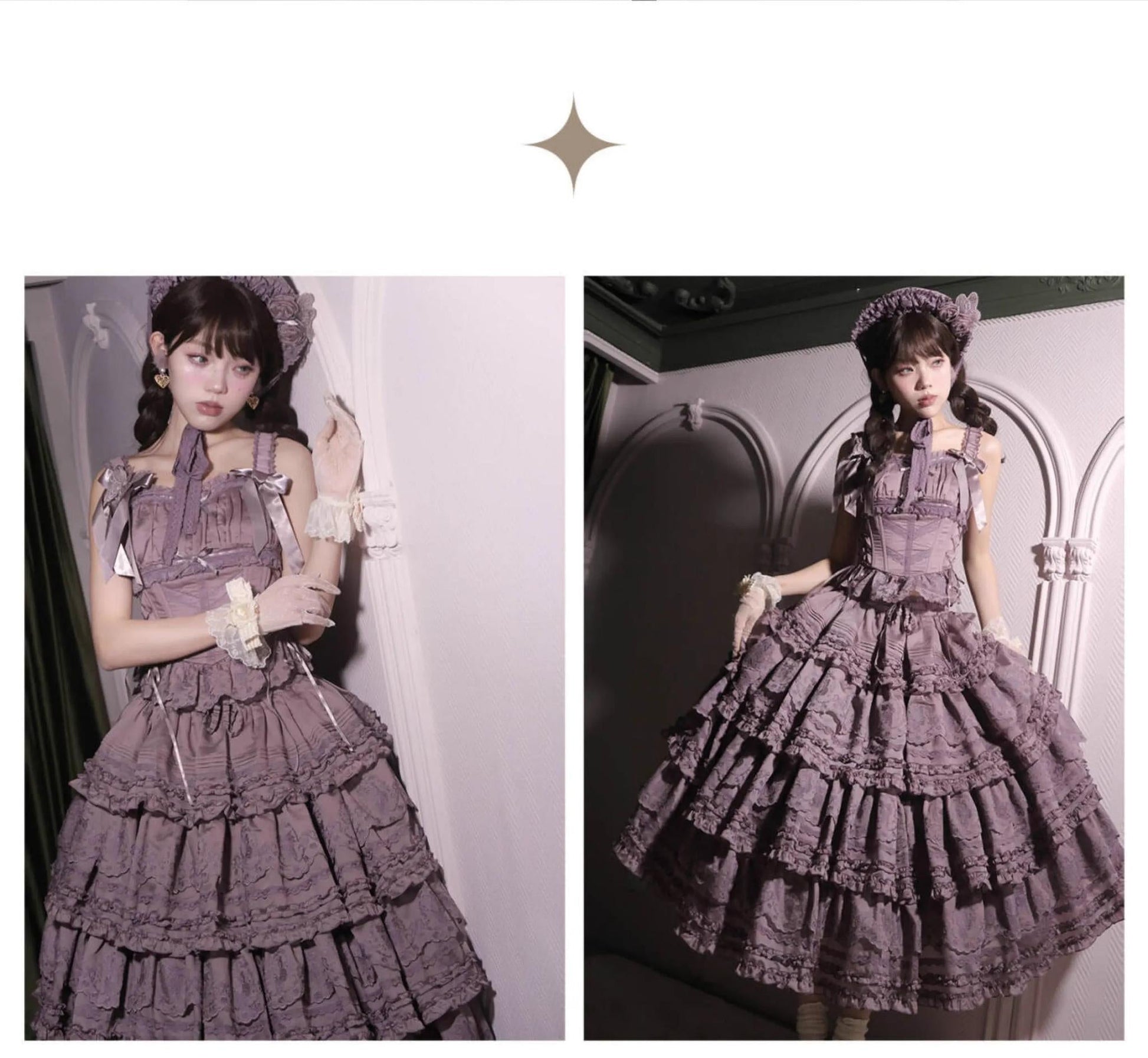 MEEKWIND - Miss Flora - Elegant Lolita Bodice Suit Tiered Skirt